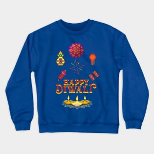 Diwali Festival design l Indian Festival l Desi l Happy Diwali Crewneck Sweatshirt